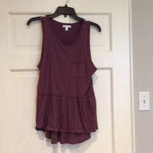 Super cute purple peplum tank